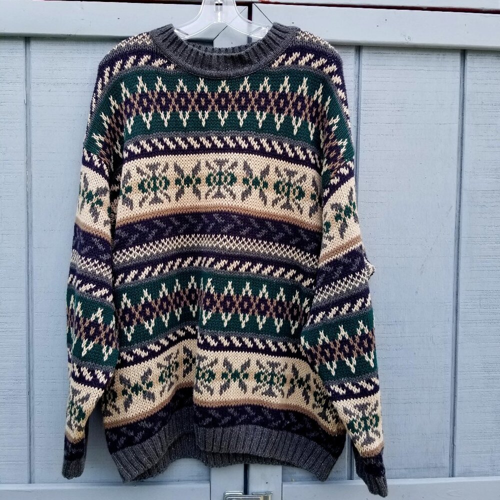 Vintage 90s Abercrombie & Fitch The Big Sweater Pullover Men’s M